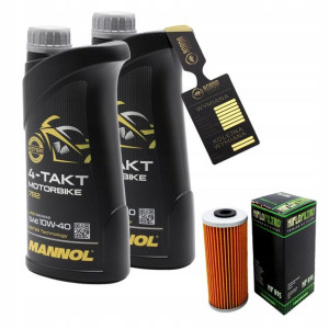 Olej Mannol 7812 Motorbike 4T 10w40 2L HF895 HIFLO