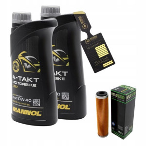 Olej Mannol 7812 Motorbike 4T 10w40 2L HF631 HIFLO