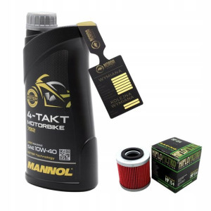 Olej Mannol 7812 Motorbike 4T 10w40 1L HF154 HIFLO