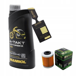 Olej Mannol 7812 Motorbike 4T 10w40 1L HF651 HIFLO