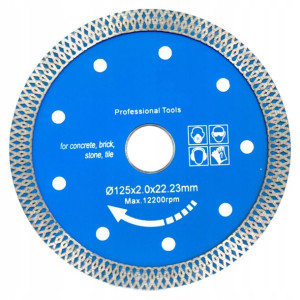 Tarcza Diamentowa Do Cięcia Gresu Płytek 125mm Pro