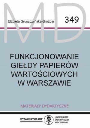 (e-book) Funkcjonowanie Giełdy Papierów Wartościowych w Warszawie