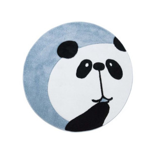 Dywan dziecięcy okrągły  PASTEL KIDS Panda niebieski 1389 - Koło Fi 160