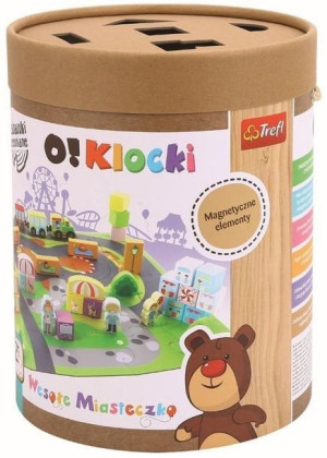 Trefl drewno 61524 o!klocki wesołe miasteczko