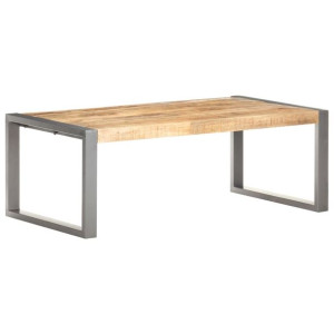 Stolik kawowy, 110x60x40 cm, surowe drewno mango