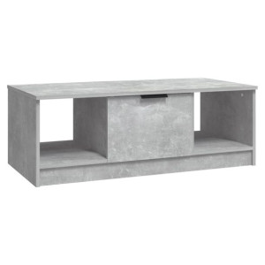Stolik kawowy, betonowy, 102x50x36 cm, materiał drewnopochodny