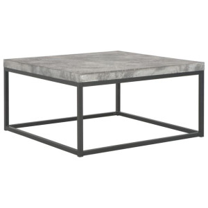 Stolik kawowy, 75 x 75 x 38 cm, stylizowany na beton