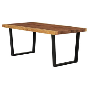 Stolik kawowy z litego drewna suar, 102 x 54 x 41 cm