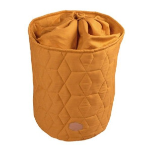 Zamykany pojemnik materiałowy na zabawki Filibabba Golden Mustard