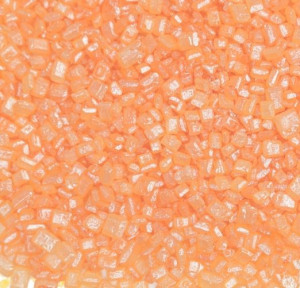KRYSZTAŁKI CUKROWE POSYPKA pomarańczowe jasne 50g