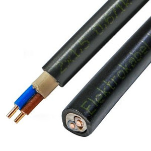 Kabel energetyczny przewód ziemny zewnętrzny YKY 2x1,5 ELEKTROKABEL 1m
