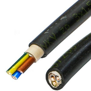 Kabel energetyczny przewód ziemny zewnętrzny YKY 3x1,5 żo ELEKTROKABEL 1m