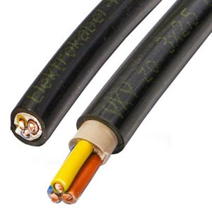 Kabel energetyczny przewód ziemny zewnętrzny YKY 3x2,5 żo ELEKTROKABEL 1m
