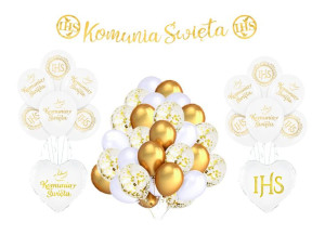 Balony Na Pierwszą Komunię Świętą Ozdoby Dekoracje