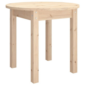 Stolik kawowy, Ø 45x40 cm, lite drewno sosnowe
