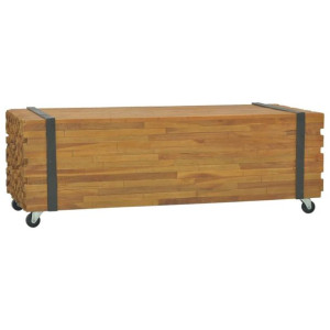 Stolik kawowy, 110 x 45 x 38 cm, lite drewno tekowe