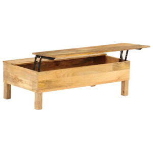 Stolik kawowy z litego drewna mango, 110 x 55 x 35 cm