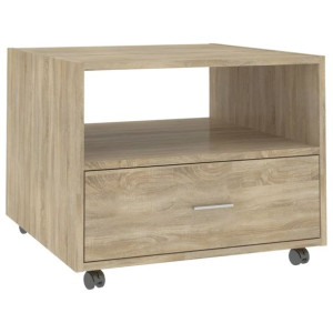 Stolik kawowy, dąb sonoma, 102x55x42, materiał drewnopochodny