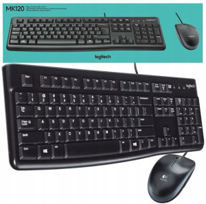 Logitech Usb Mk120 Klawiatura Mysz Przewodowa