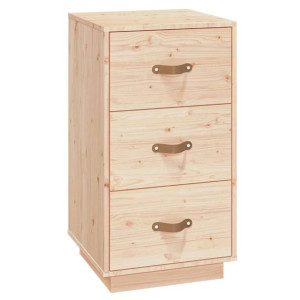 Szafka nocna, 40x40x75 cm, lite drewno sosnowe