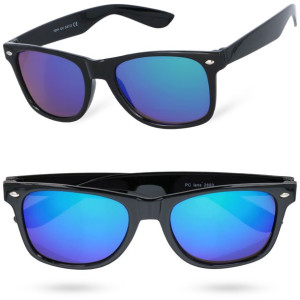 Okulary lustrzane wayfarer LAURE