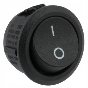 Przełącznik Kołowy Okrągły 2pin Kołyskowy 6a 250v