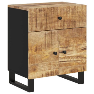 Szafka nocna, 50x33x60 cm, lite drewno mango