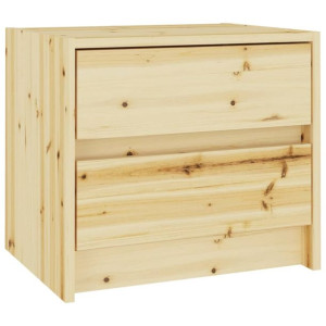 Szafka nocna, 40 x 30,5 x 35,5 cm, lite drewno jodłowe