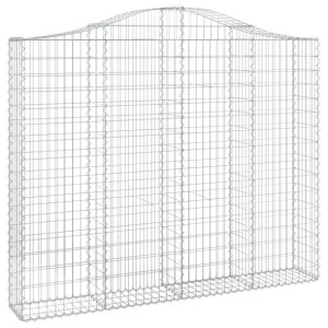 Łukowaty kosz gabionowy 200x30x160/180 cm, galwanizowane żelazo