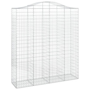 Łukowaty kosz gabionowy 200x50x220/240 cm, galwanizowane żelazo