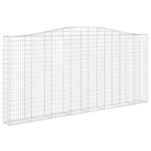 Łukowaty kosz gabionowy 400x30x180/200 cm, galwanizowane żelazo