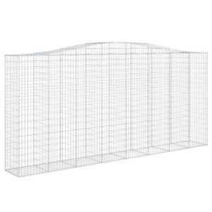 Łukowaty kosz gabionowy 400x50x180/200 cm, galwanizowane żelazo