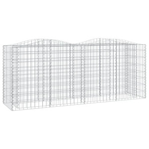 Łukowaty kosz gabionowy, 200x50x100 cm, galwanizowane żelazo