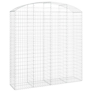 Łukowaty kosz gabionowy 200x50x200/220 cm, galwanizowane żelazo