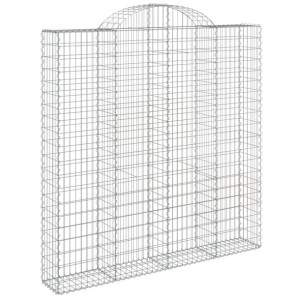 Łukowaty kosz gabionowy 200x30x200/220 cm, galwanizowane żelazo