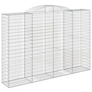 Łukowaty kosz gabionowy 300x50x200/220 cm, galwanizowane żelazo