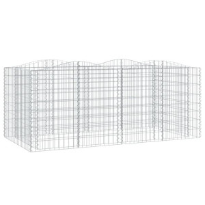 Łukowaty kosz gabionowy, 200x100x100 cm, galwanizowane żelazo