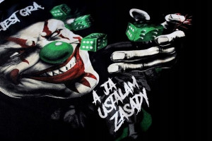 Bluza męska SUPER JAKOŚĆ Klaun Życie jest grą a ja ustalam zasady XL