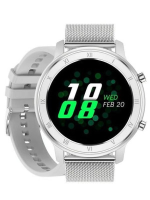 SMARTWATCH UNISEX Pacific 17-1 Bransoleta - srebrna + dodatkowy PASEK (sy01