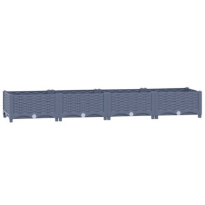 Donica do podniesionej rabaty, 160x40x23 cm, polipropylen