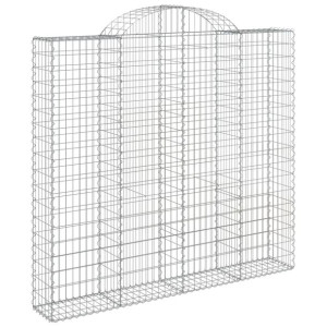 Łukowaty kosz gabionowy 200x50x180/200 cm, galwanizowane żelazo