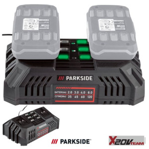 PARKSIDE Szybka ładowarka podwójna 20 V, 2 x 4,5 A PDSLG 20 A1