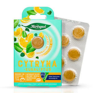 Herbapol Cukierki Cytryna Eukaliptus 20g