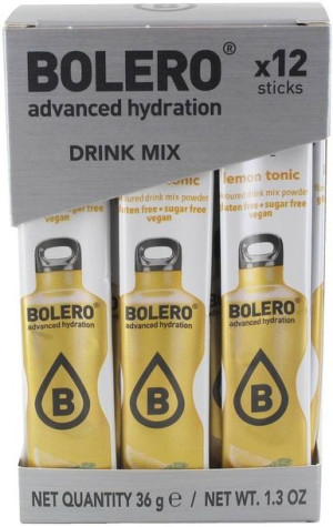 Bolero Sticks Lemon Tonic Box - napój izotoniczny w proszku ze stewią Tonik