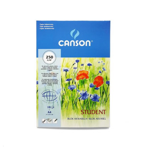 Blok do akwareli Canson Student A4 250 g 10 ark.