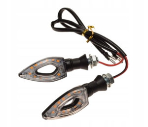 Kierunkowskazy motocyklowe LED STR8 micro czarne