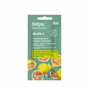 TOŁPA Enzymatyczna maska z glinkami strefa t. 8 ml