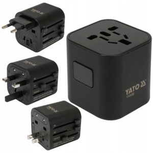 Yato Adapter Podróżny Wtyczka Usa Uk China Eu Pl
