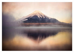 Fototapeta GÓRY 3D MGŁA Krajobraz Natura 368x254