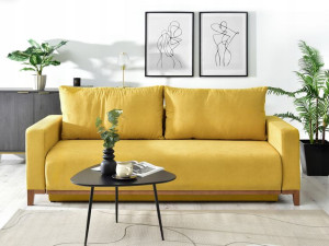 Skandynawska Sofa Stockholm Żółta Do Salonu